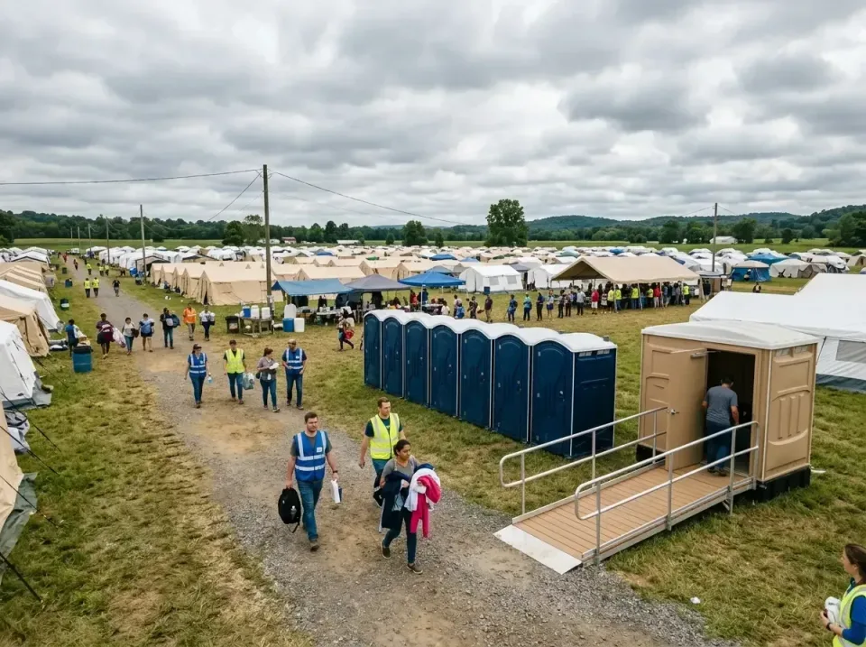 disaster-relief-camp-restrooms-010 — frequently asked questions, Dumpster & Portable Bathrooms Rental in On Top of the World…